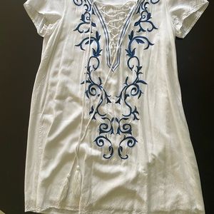 Lulu white dress/ beach coverup